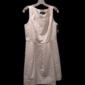 JONES NEW YOUR WHITE, SLEEVELESS, LINED, SUMMER DRESS, SIZE 12, NWT